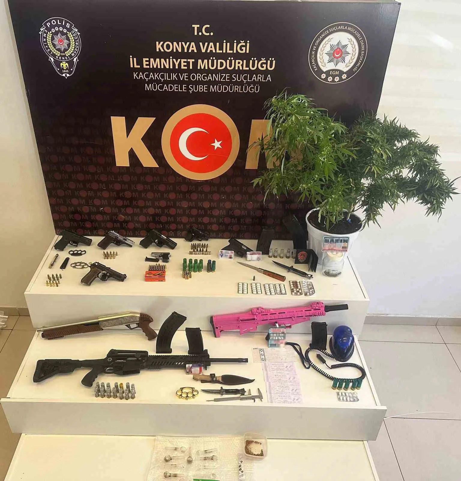 Konya’da suç örgütüne operasyon: 17 gözaltı