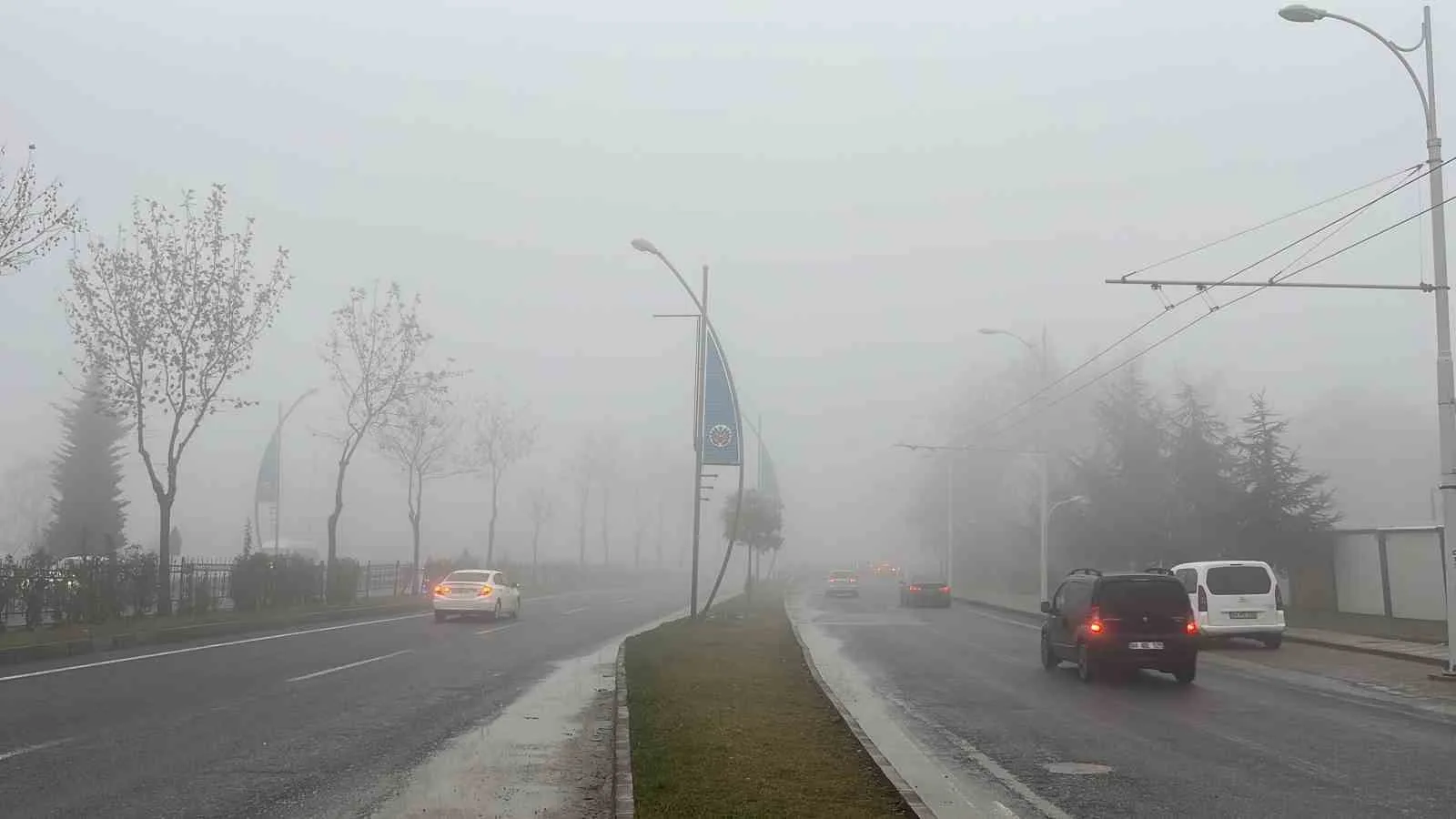 Malatya’da sis etkili oldu