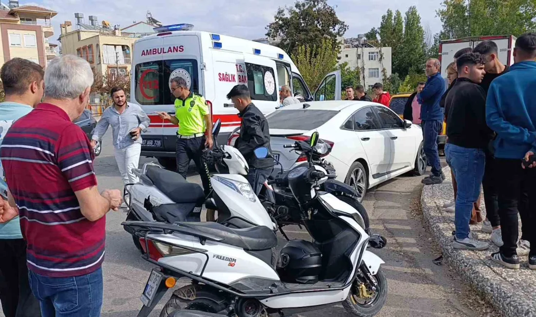 MANAVGAT’TA 2 MOTOSİKLETİN ÇARPIŞMASI