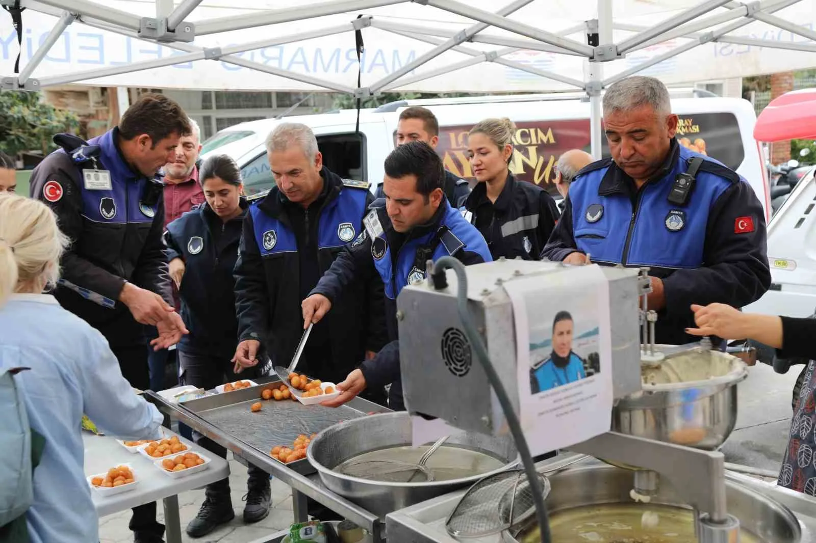 Marmaris’te vefat eden zabıta komiseri Çetin unutulmadı