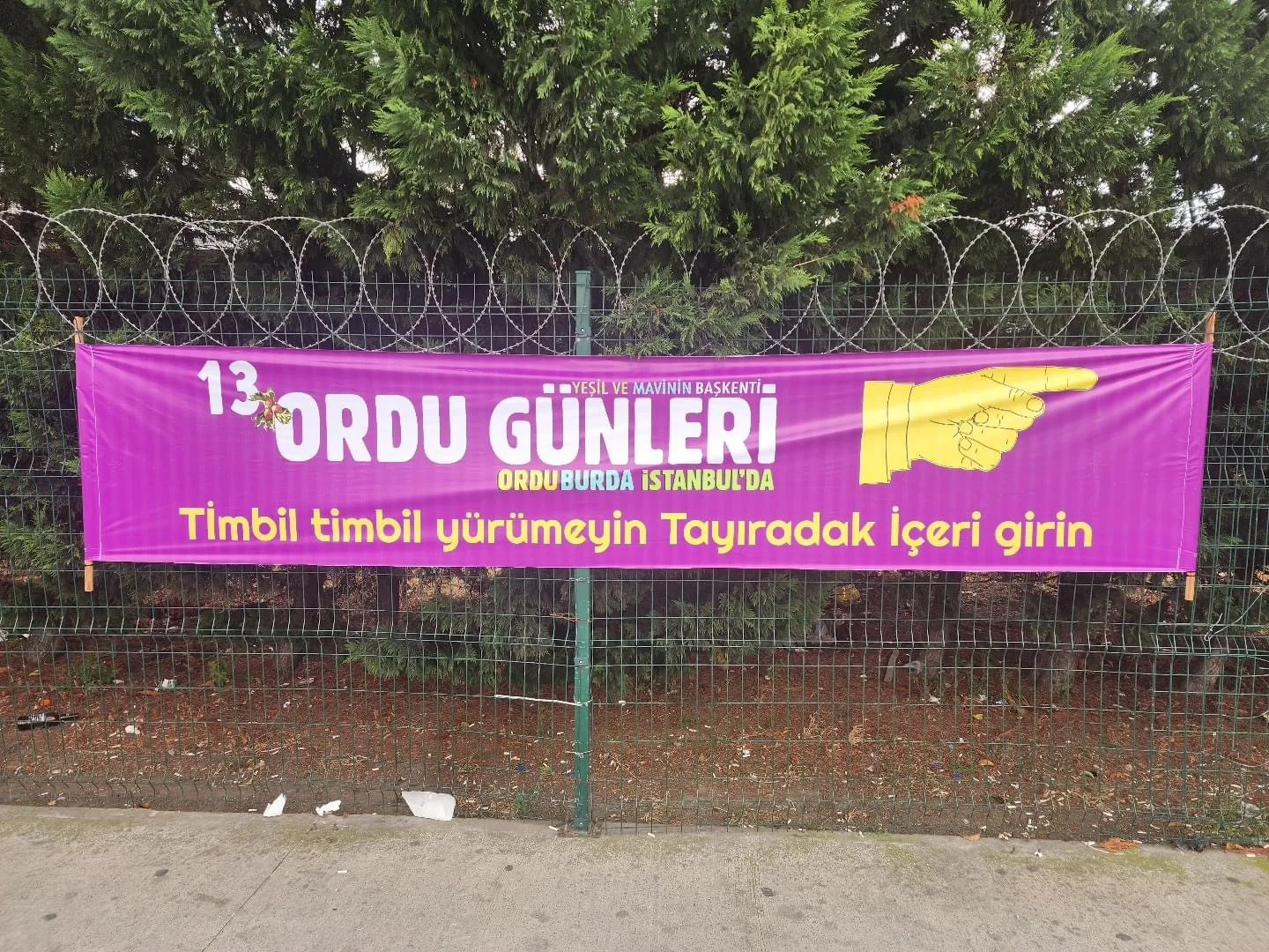 Ordu Tanıtım Günleri’nde ilginç pankartlar: ’Aurdan gidili’