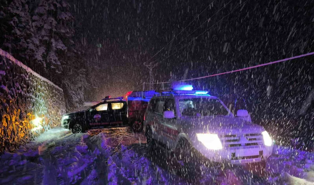 RİZE’DE KAR NEDENİYLE KONTROLDEN