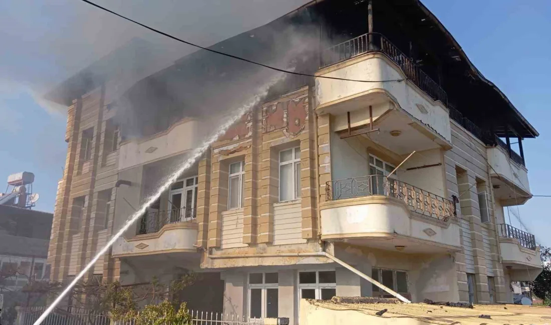 HATAY'IN SAMANDAĞ İLÇESİNDE YANAN