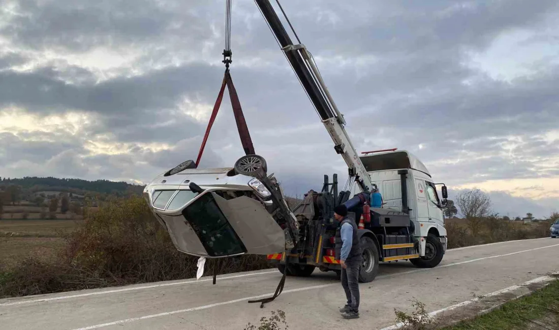 SAMSUN'DA KAVAK İLÇESİNDE SÜRÜCÜNÜN