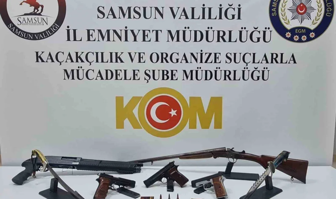 SAMSUN’DA SİLAH KAÇAKÇILIĞI OPERASYONUNDA