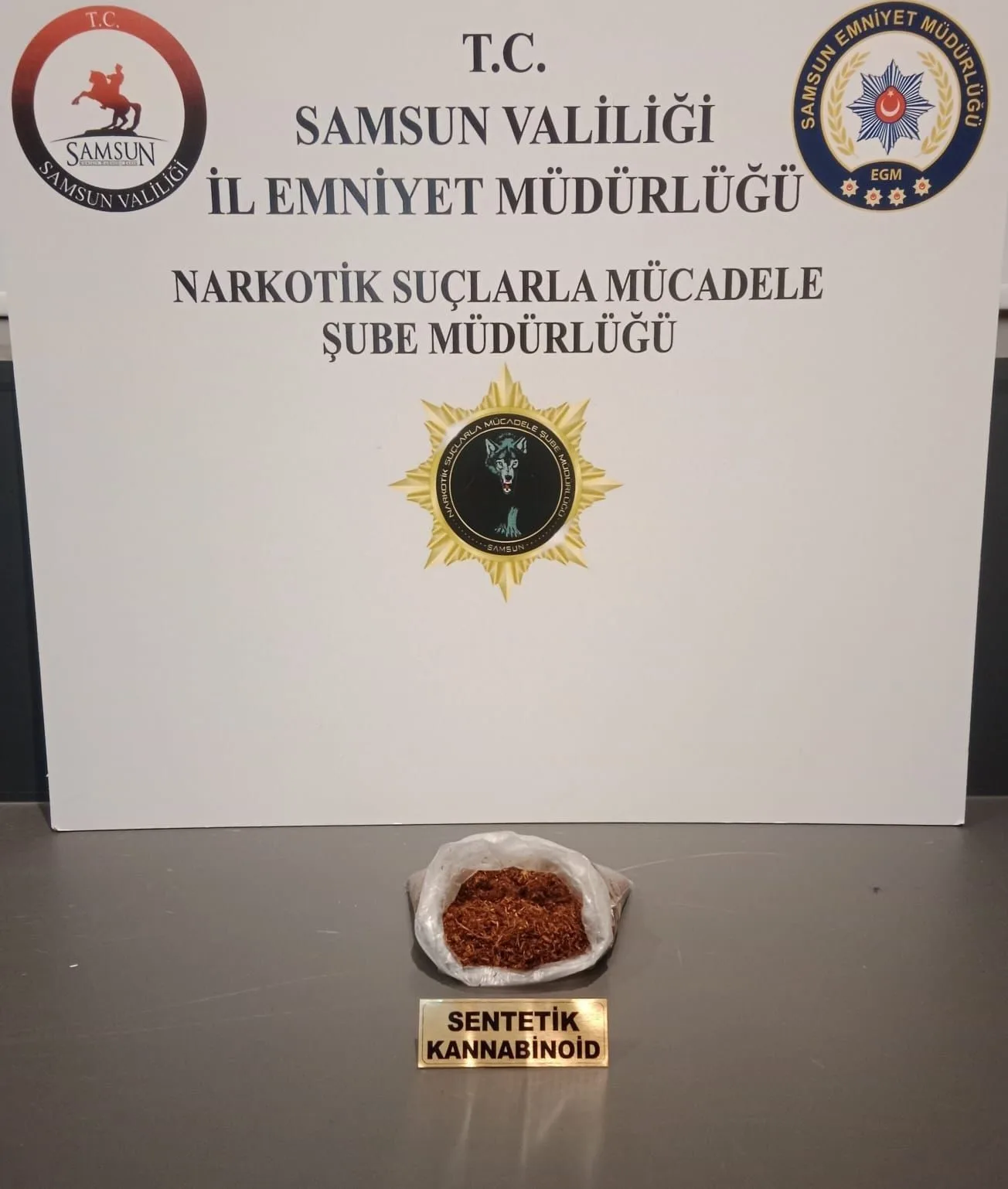 Samsun’da uyuşturucu maddeler ele geçirildi