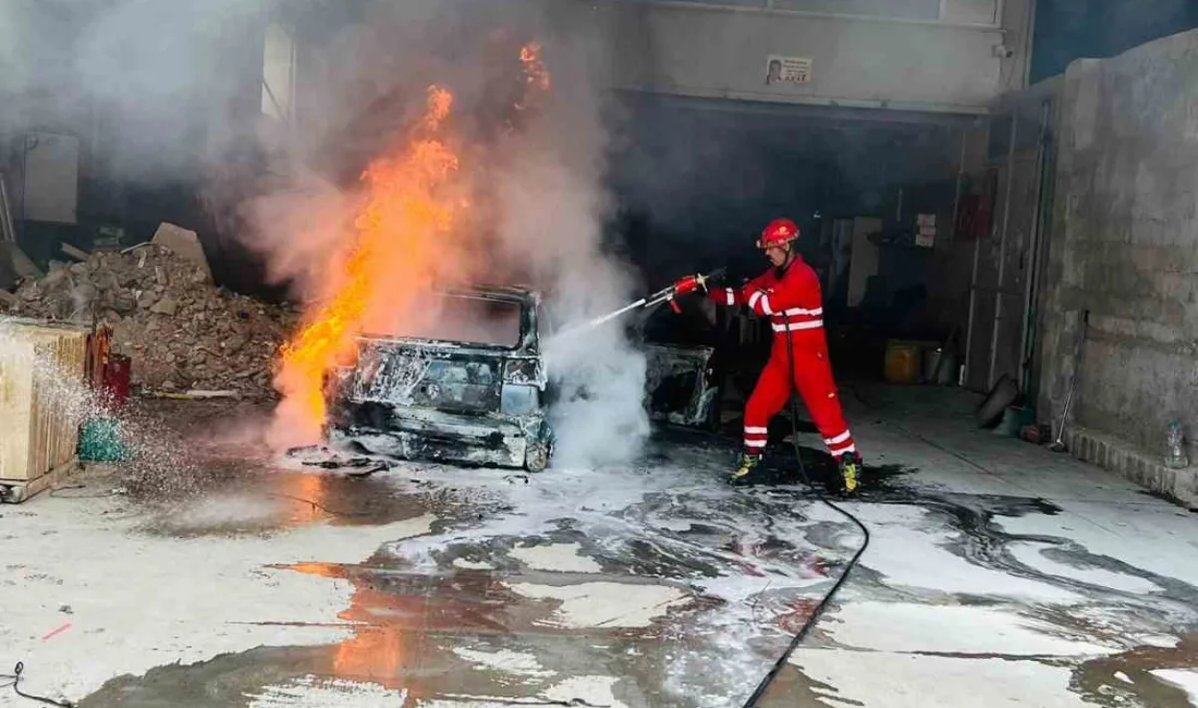 HATAY’DA TAMİRHANEDE BAKIM ESNASINDA