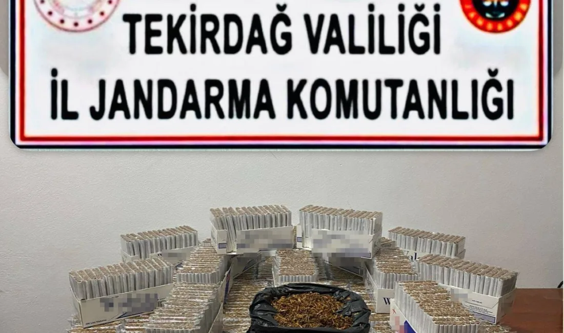 TEKİRDAĞ'DA TÜTÜN ÜRÜNLERİ DENETİMİNDE