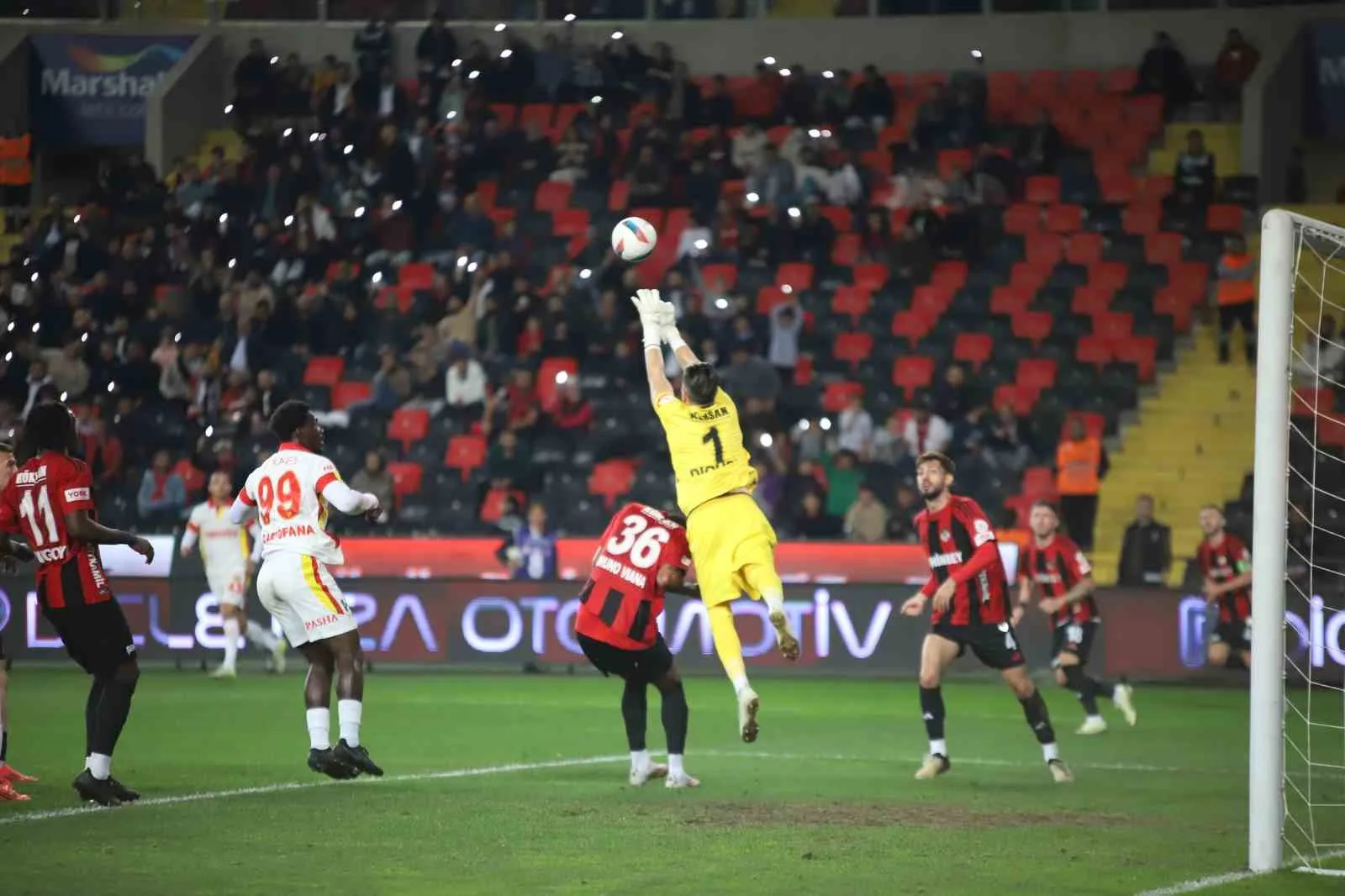 Trendyol Süper Lig: Gaziantep FK: 0 – Göztepe: 0 (İlk yarı)