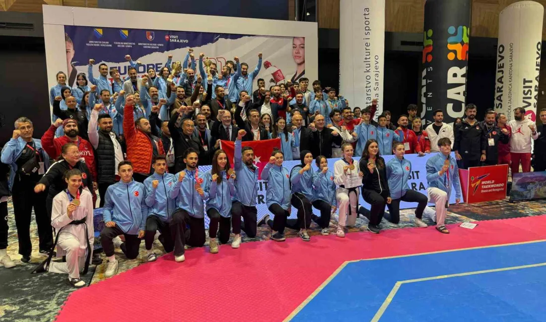 AVRUPA ÜMİTLER TAEKWONDO ŞAMPİYONASI’NDA,