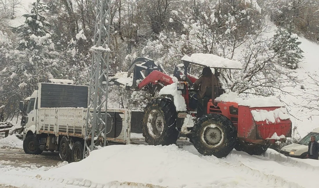 BARTIN'IN ULUS İLÇESİNDE KAR