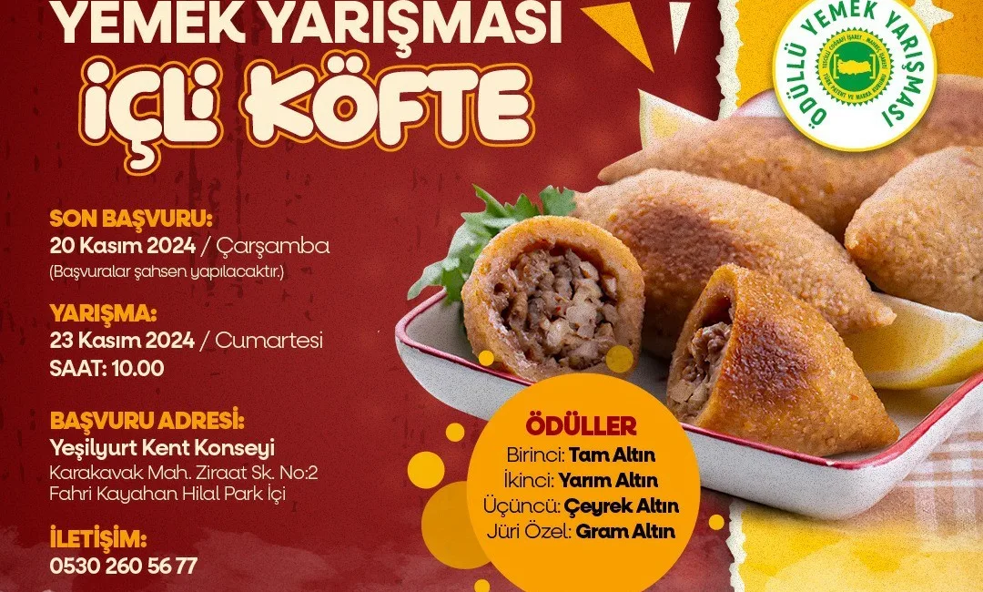 YEŞİLYURT’TA  İÇLİ KÖFTE