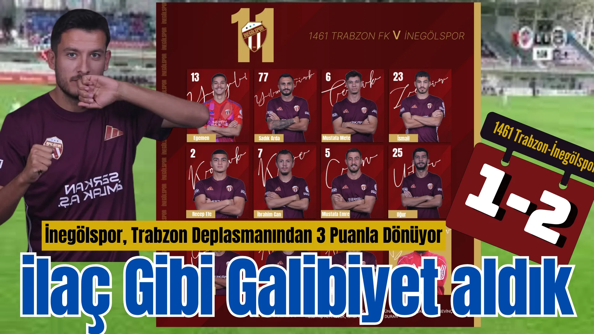 1461 Trabzon – İnegölspor: 1-2