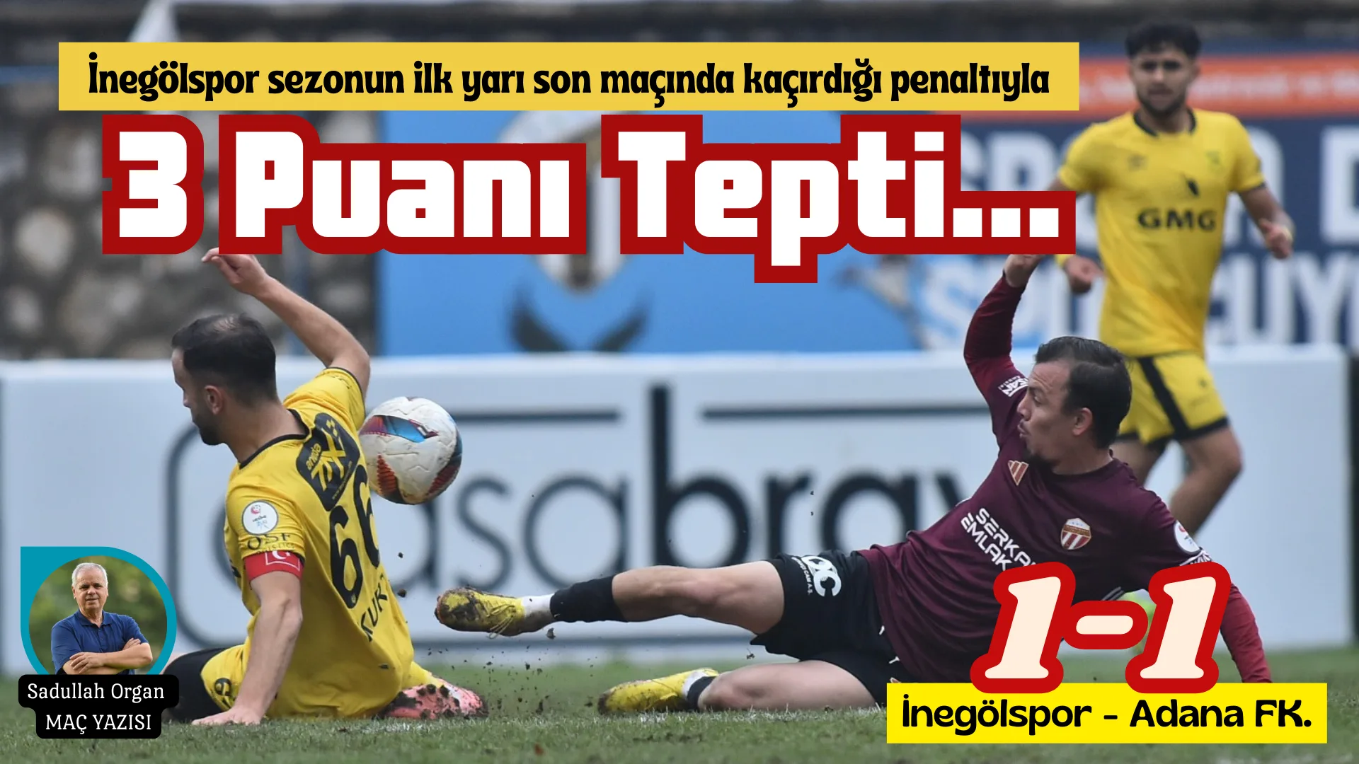 İnegölspor – Adana FK: 1-1