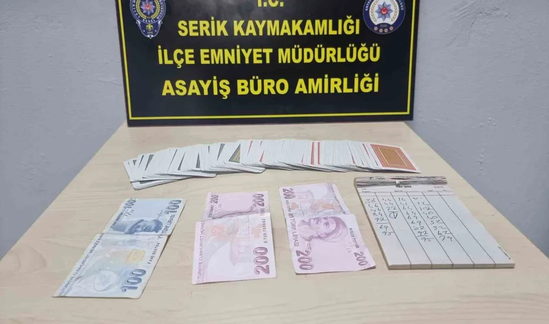 ANTALYA’DA; EMNİYET GÜÇLERİ TARAFINDAN