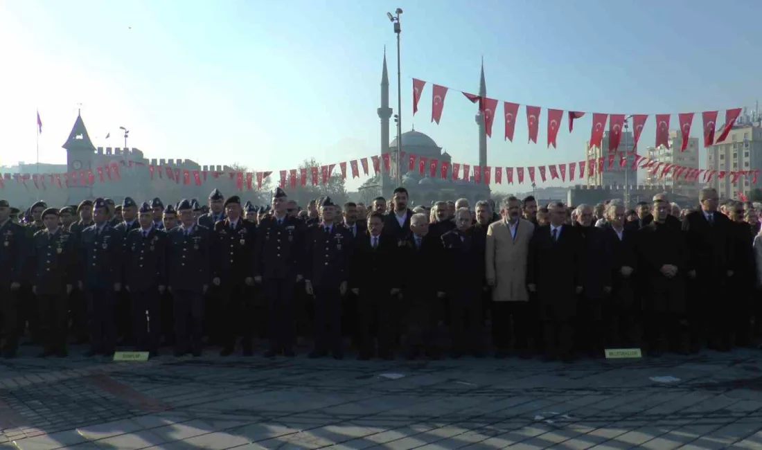 KAYSERİ’DE ATATÜRK’ÜN ŞEHRE GELİŞİNİN 105. YILDÖNÜMÜ DOLAYISIYLA ÇELENK KOYMA PROGRAMI