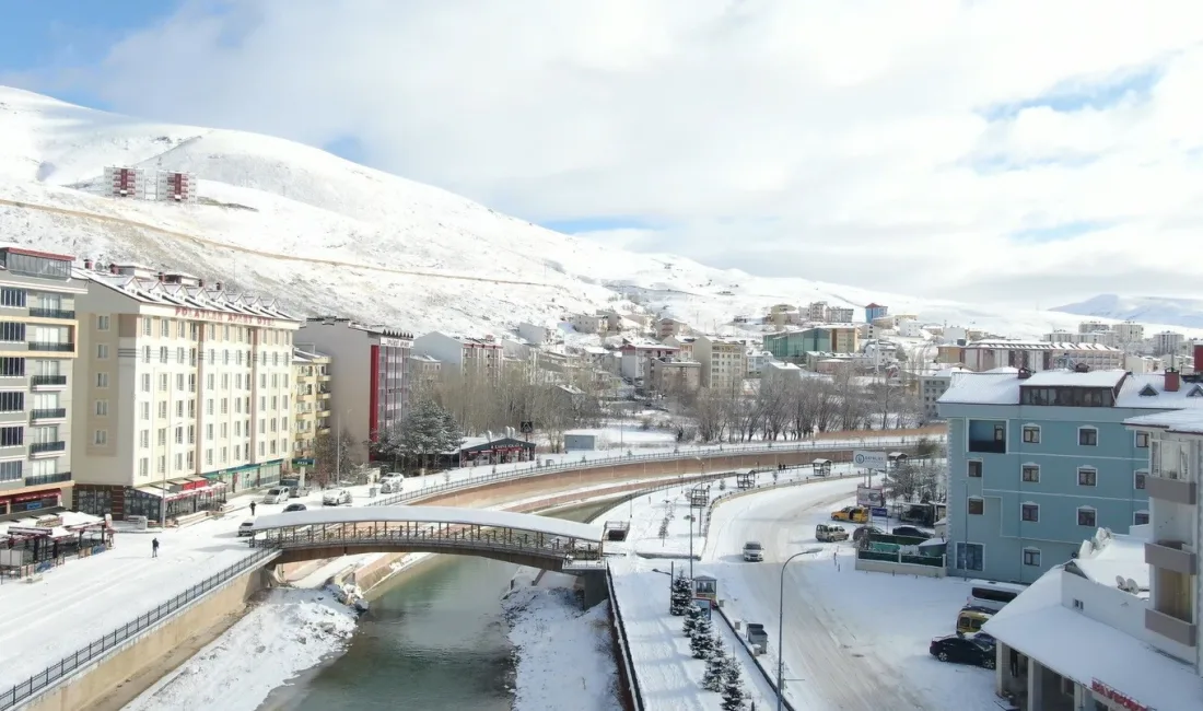 BEYAZ ÖRTÜYLE KAPLANAN BAYBURT'TAN