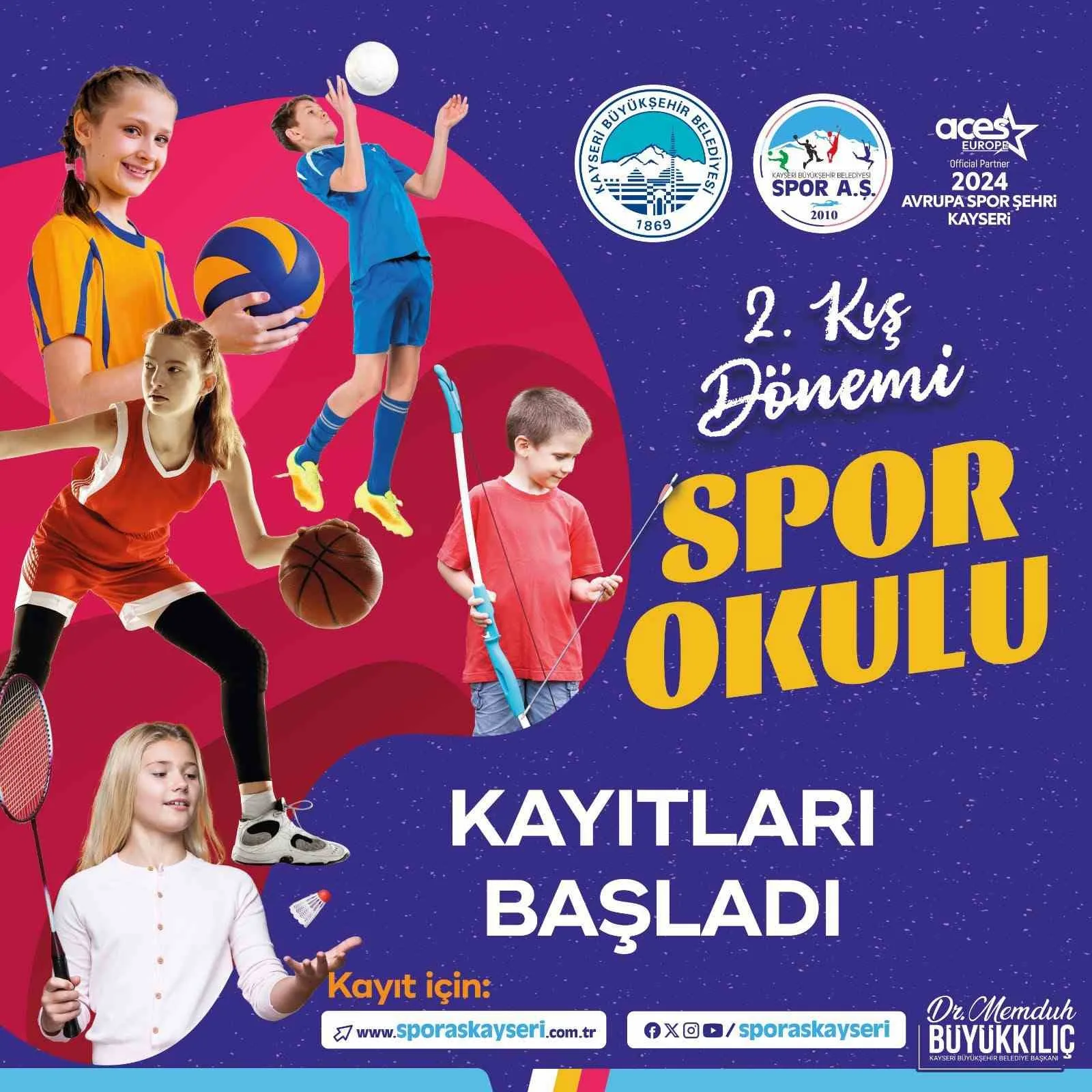 AVRUPA’DA 2024'ÜN EN İYİ SPOR ŞEHRİ SEÇİLEN KAYSERİ’DE BÜYÜKŞEHİR BELEDİYESİ