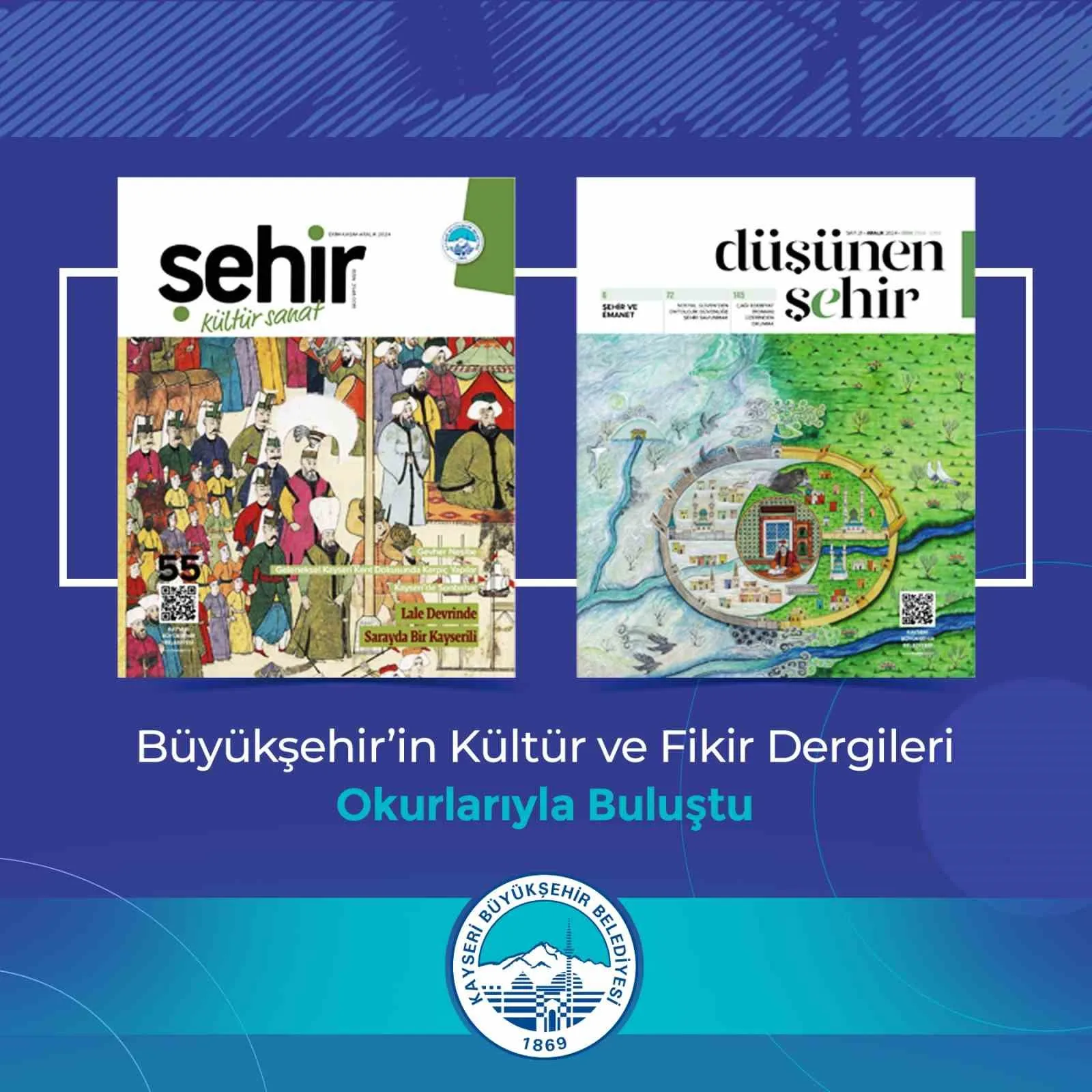 KAYSERİ BÜYÜKŞEHİR BELEDİYESİ TARAFINDAN YAYIMLANAN, ŞEHRİN KÜLTÜR VE FİKİR HAYATINA