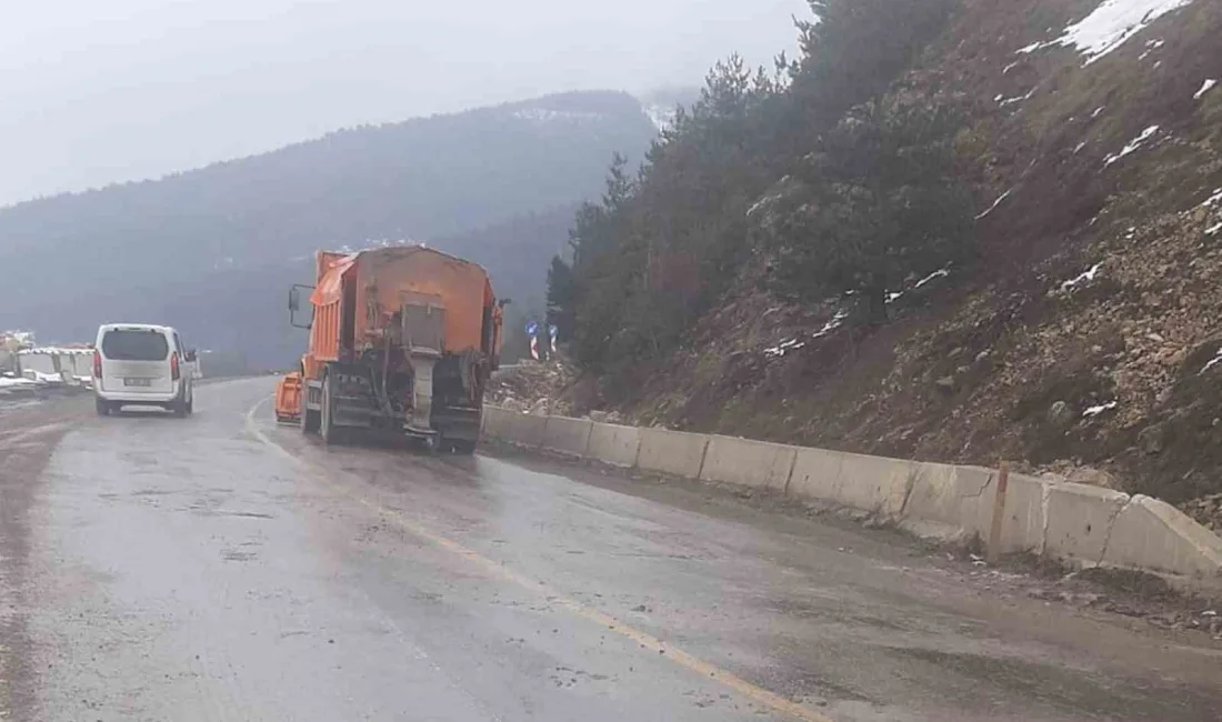 KASTAMONU'DA DAĞDAN KOPAN KAYA