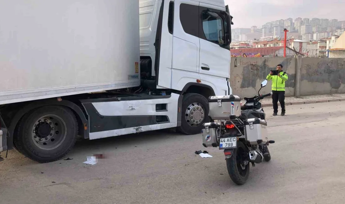 ELAZIĞ’DA TIR İLE MOTOSİKLETİN