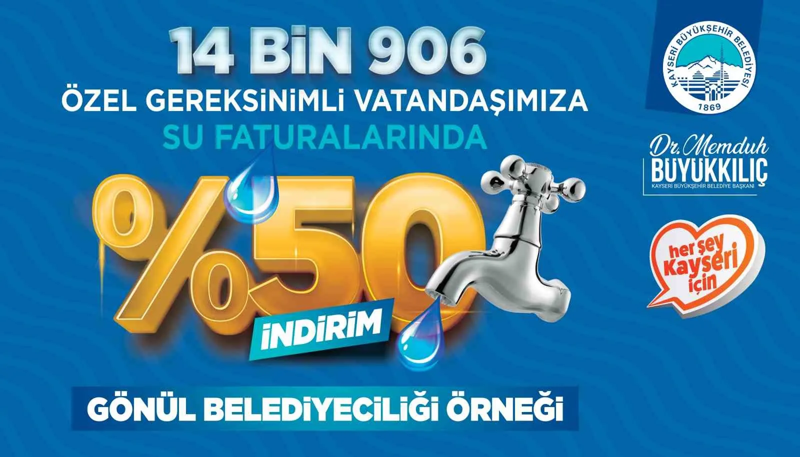 KAYSERİ BÜYÜKŞEHİR BELEDİYE BAŞKANI DR. MEMDUH BÜYÜKKILIÇ, GÖNÜL BELEDİYECİLİĞİ ANLAYIŞINI