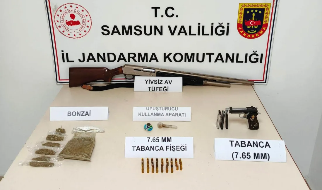 SAMSUN'DA JANDARMA EKİPLERİ EVDE