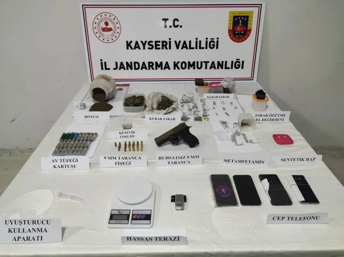 KAYSERİ İL JANDARMA KOMUTANLIĞI EKİPLERİNCE MELİKGAZİ, YAHYALI VE İNCESU İLÇELERİNDE