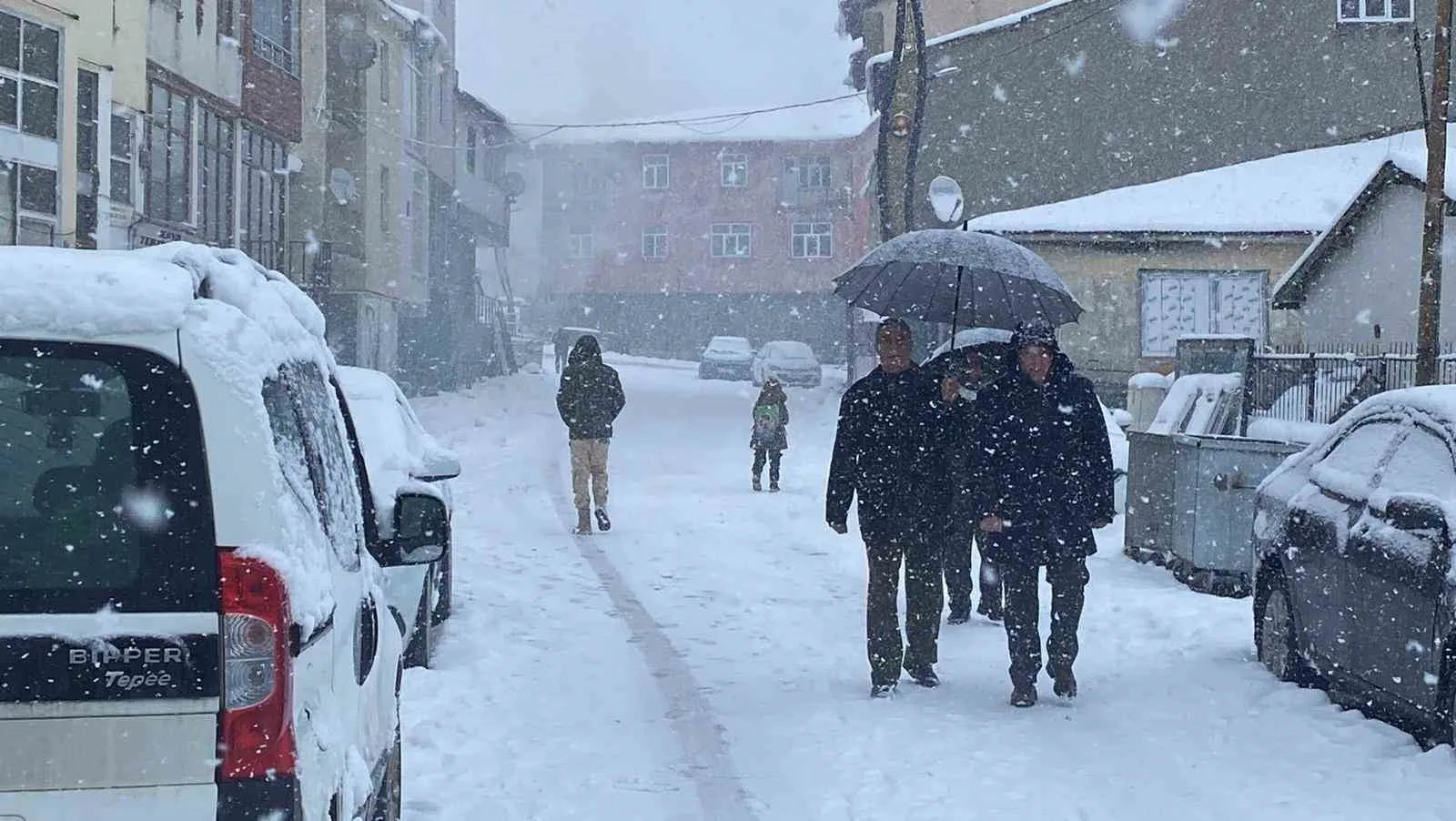 BİNGÖL'ÜN KARLIOVA İLÇESİNDE ANİDEN BASTIRAN KAR YAĞIŞI HAYATI DURMA NOKTASINA