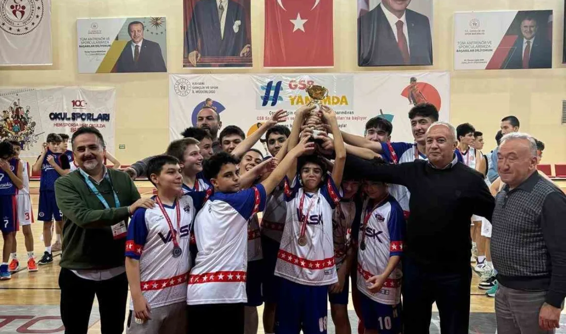 KAYSERİ U-14 ERKEKLER BASKETBOL LİGİ’NDE OYNANAN FİNAL MAÇLARI İLE ŞAMPİYON