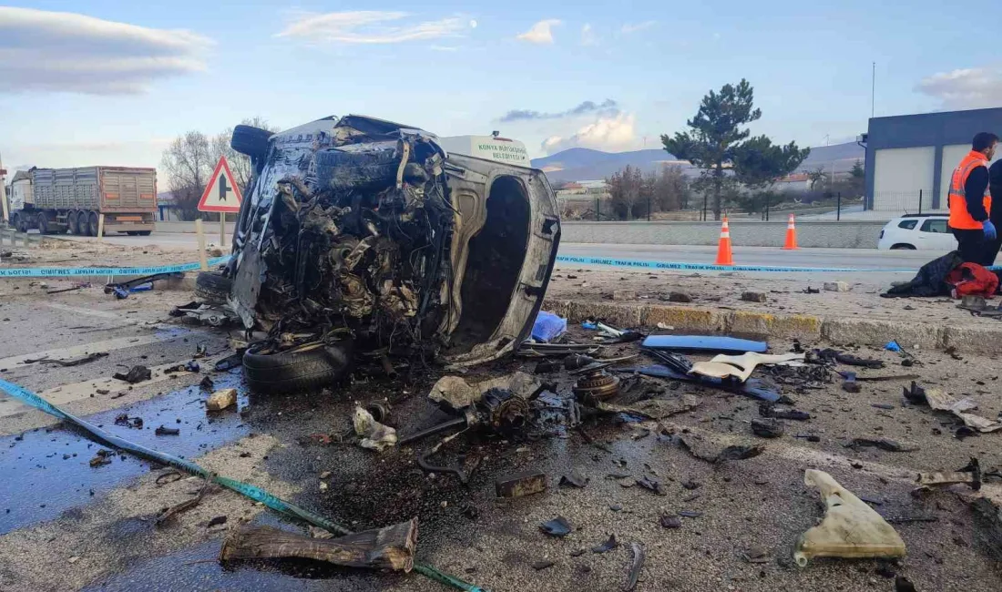 KONYA’DA KONTROLDEN ÇIKAN OTOMOBİLİN