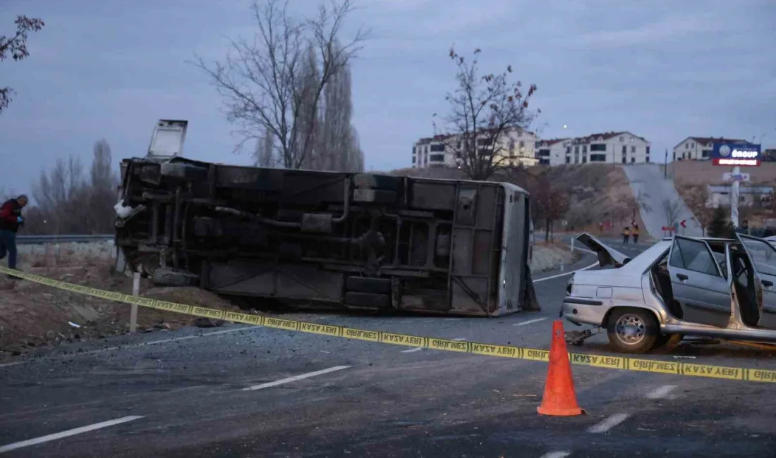 NEVŞEHİR’DE AKŞAM SAATLERİNDE OTOMOBİL