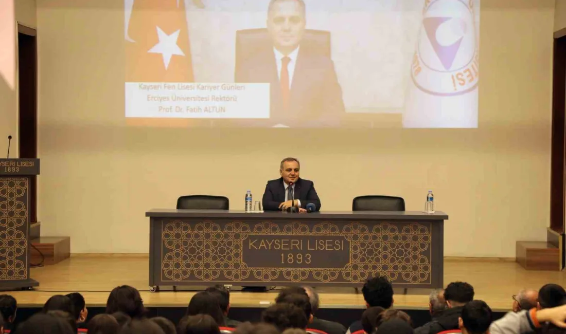 ERCİYES ÜNİVERSİTESİ (ERÜ) REKTÖRÜ PROF. DR. FATİH ALTUN, KAYSERİ LİSESİ