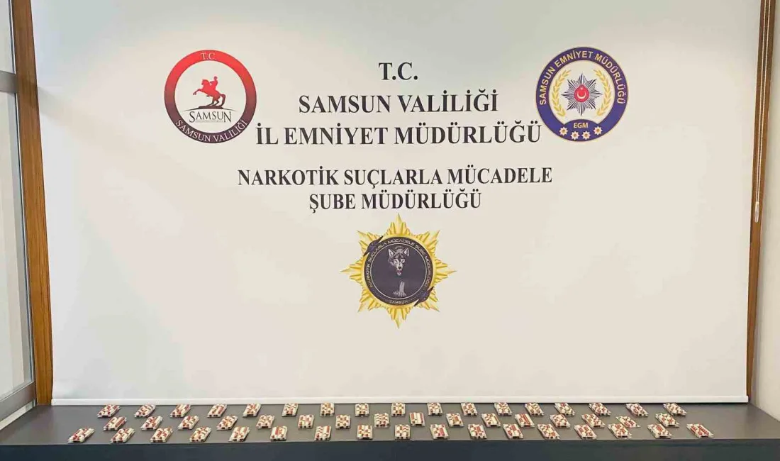 SAMSUN'DA NARKOTİK POLİSİ TATAFINDAN