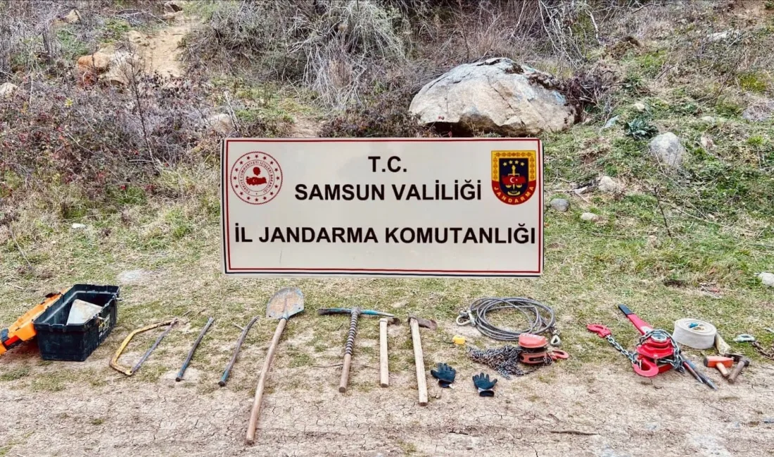 SAMSUN’DA KAÇAK KAZI YAPAN