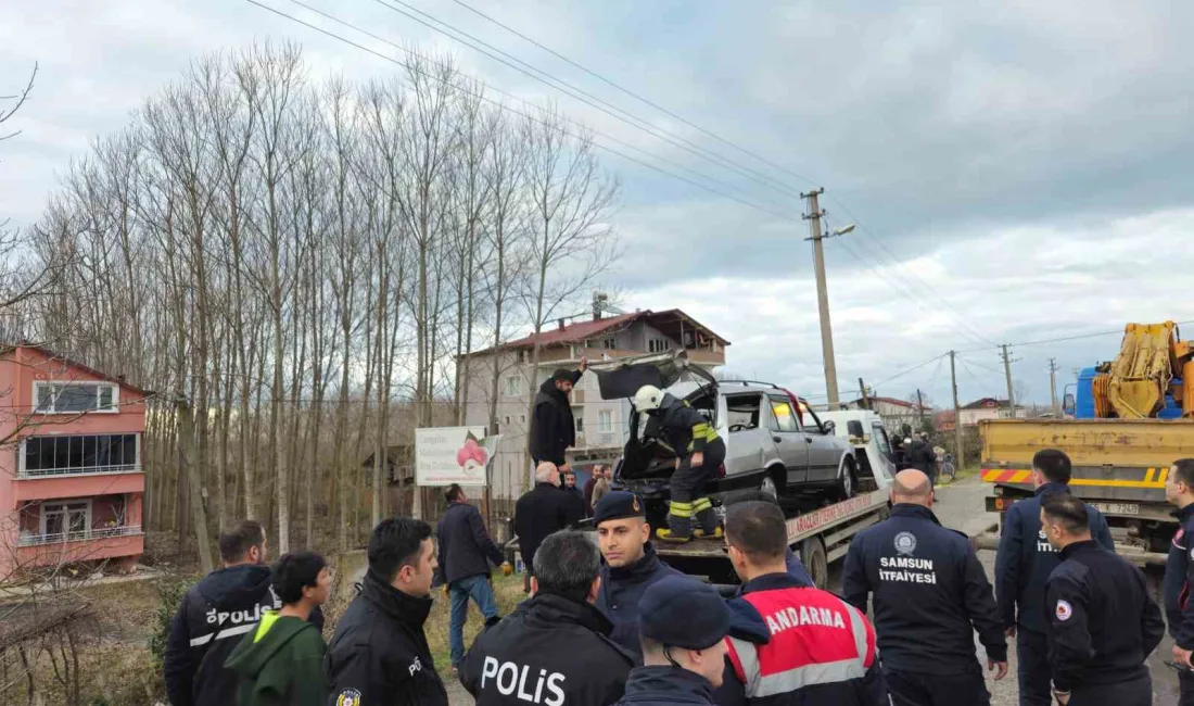 SAMSUN'DA OTOMOBİLİN TERME ÇAYI'NA UÇTUĞU KAZADA SÜRÜCÜ HAYATINI KAYBETTİ.