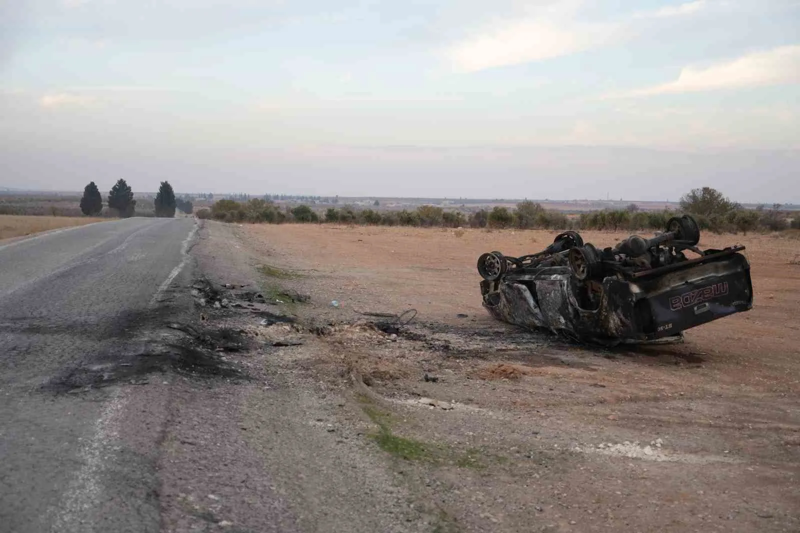 Terör örgütü PKK/YPG’den kurtarılan Münbiç’te çatışmanın izleri halen duruyor