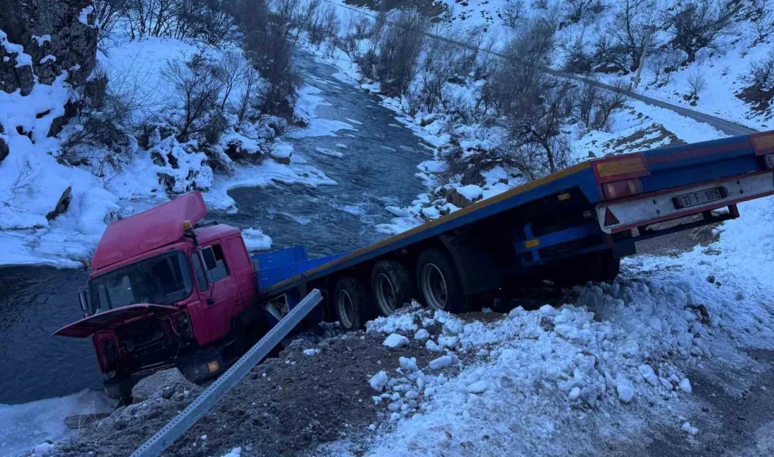 TUNCELİ’NİN PÜLÜMÜR İLÇESİNDE SÜRÜCÜSÜNÜN