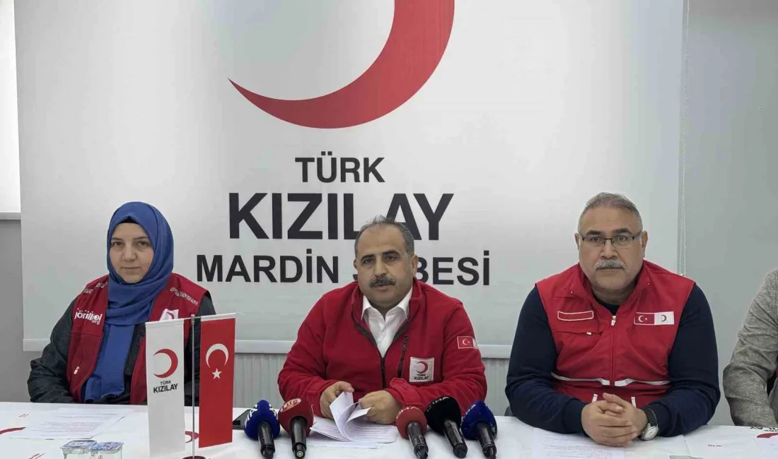 TÜRK KIZILAY MARDİN ŞUBESİ, 2024 YILI FAALİYETLERİNİ AÇIKLADI.