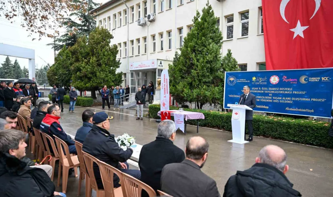 UŞAK VALİSİ NACİ AKTAŞ, EŞME KOYUNUNU YAYGINLAŞTIRMA PROJESİ VE KÜÇÜKBAŞ