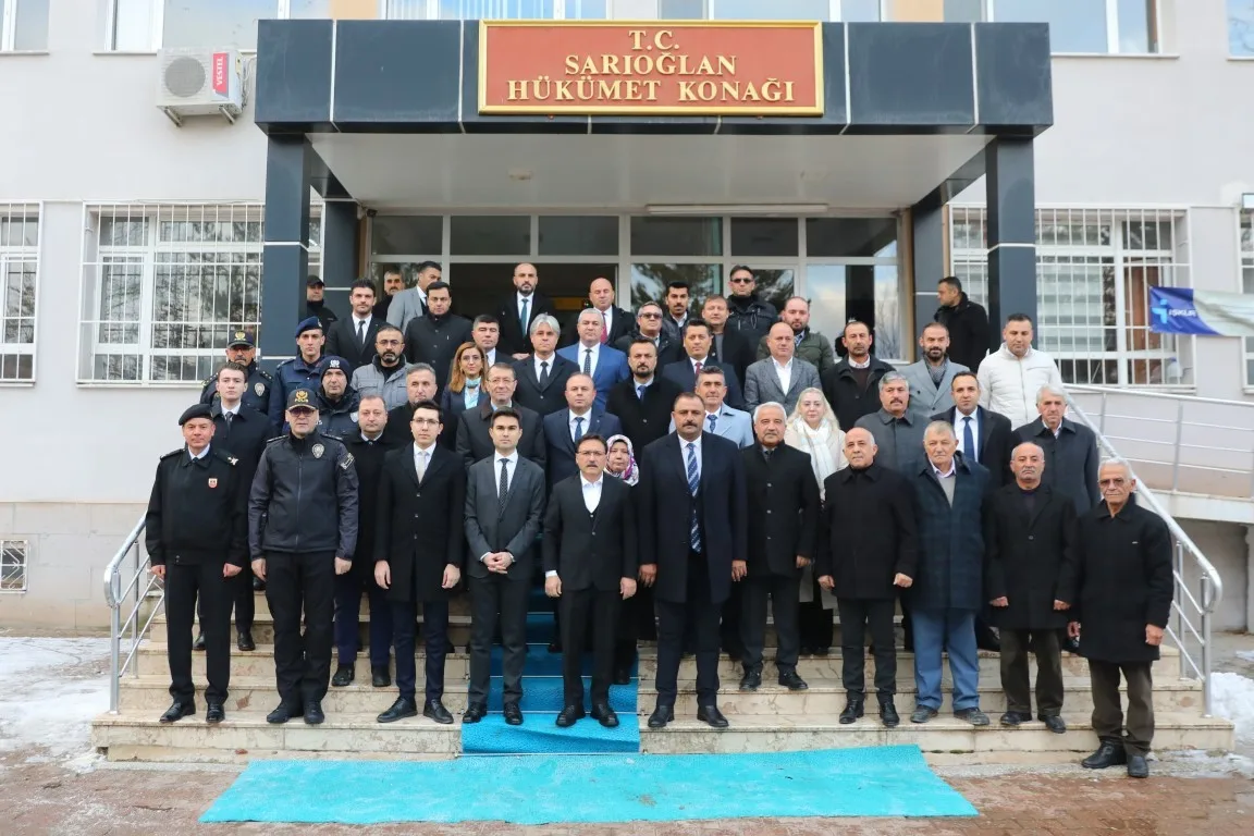 KAYSERİ VALİSİ GÖKMEN ÇİÇEK, İLÇE ZİYARETLERİ KAPSAMINDA SARIOĞLAN İLÇESİ VE