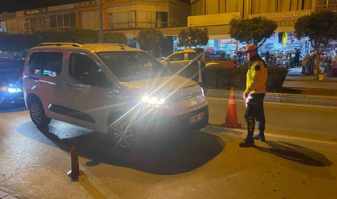 ANTALYA’NIN ALANYA İLÇESİNDE EMNİYET VE JANDARMA TRAFİK EKİPLERİ DENETİM UYGULAMALARINDA