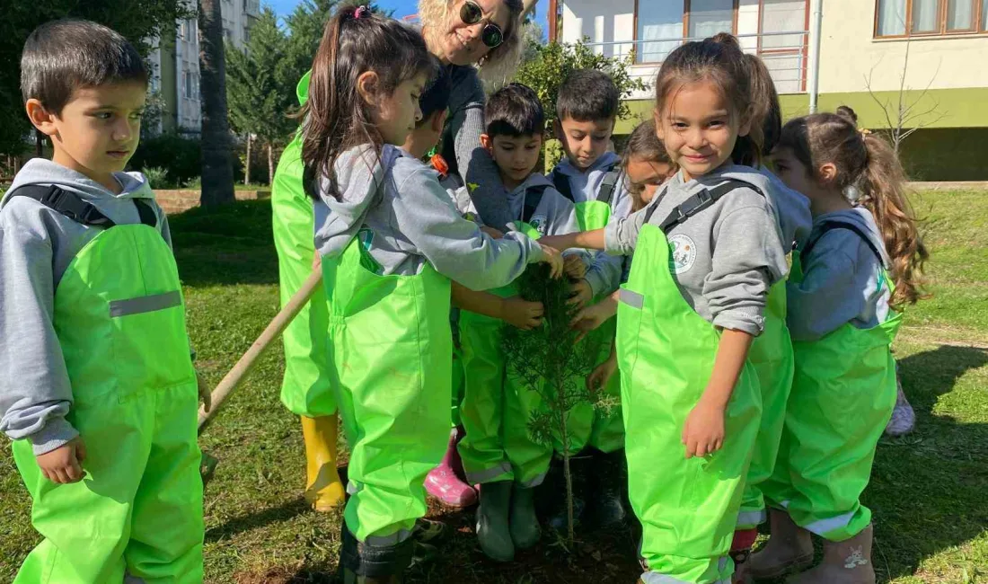 Mersin’in Anamur ilçesinde ana sınıfı öğrencilerine çevre ve orman konularında