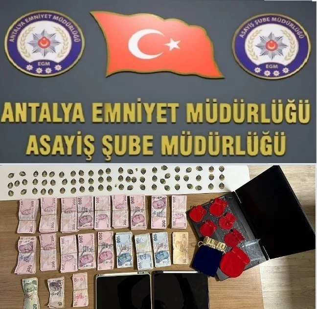 Antalya il genelinde son 1 hafta içinde Emniyet Müdürlüğü ekipleri