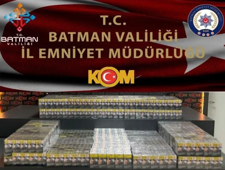 Batman İl Emniyet Müdürlüğüne bağlı Kaçakçılık ve Organize Suçlarla Mücadele