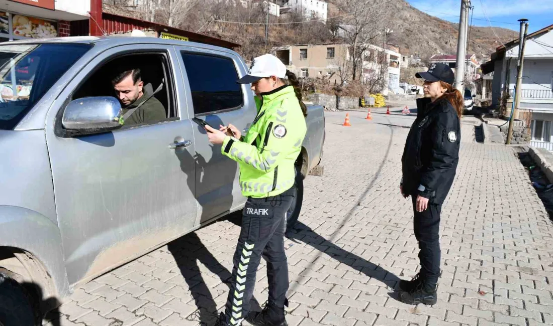 Şırnak’ın Beytüşşebap ilçesinde görevli kadın polisler, hem havadan hem karadan