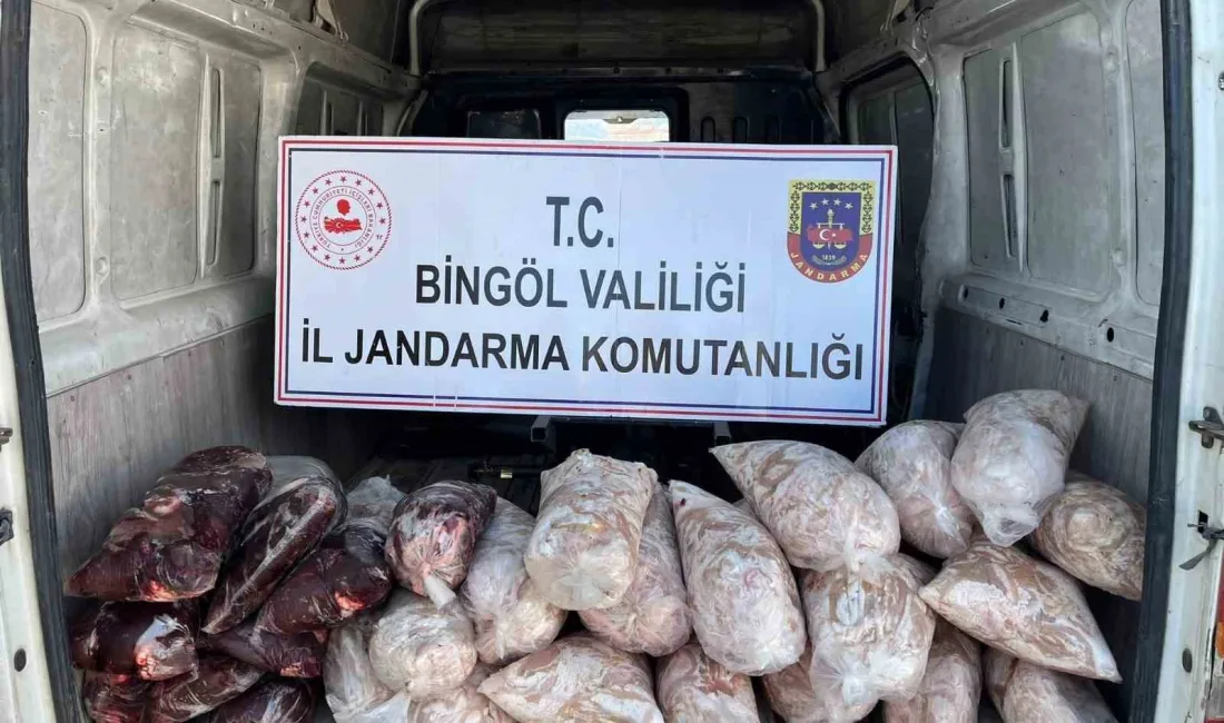 BİNGÖL’DE GIDA VE HİJYEN KURALLARINA AYKIRI ŞEKİLDE TAŞINAN 200 KİLO