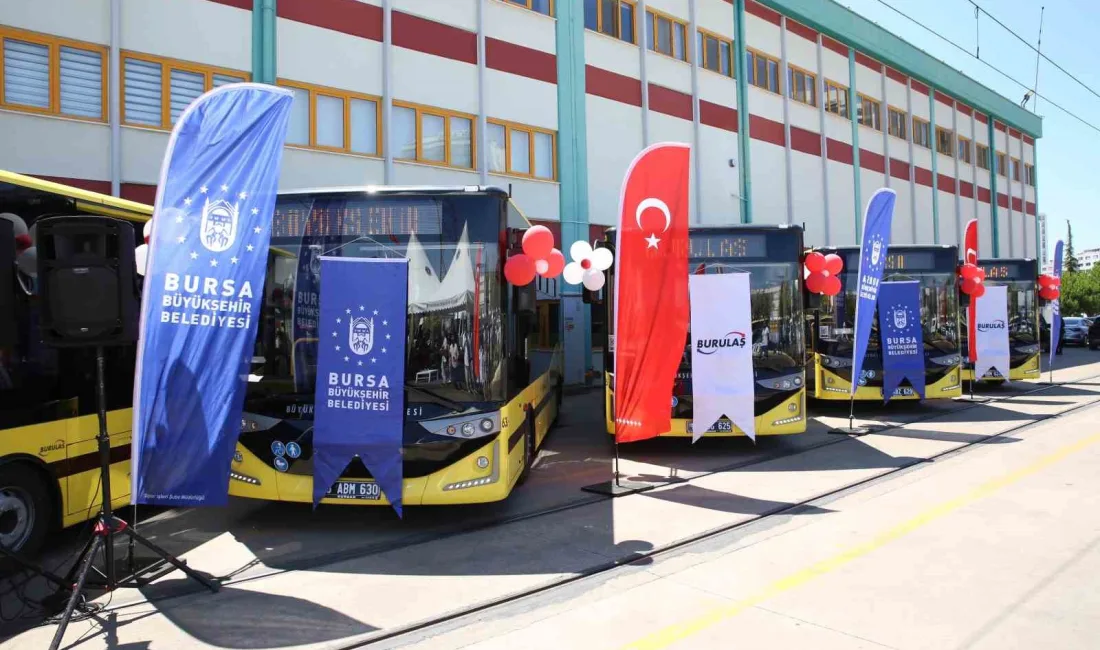 Bursa Büyükşehir Belediyesi, ulaşım şirketi BURULAŞ aracılığıyla 2024 yılında şehir