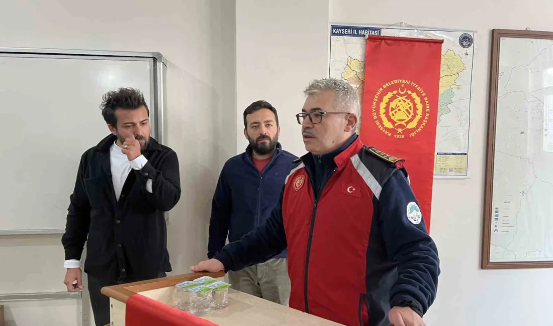 Kayseri Büyükşehir Belediyesi İtfaiye Daire Başkanlığı personelinin, elektrikli toplu ulaşım