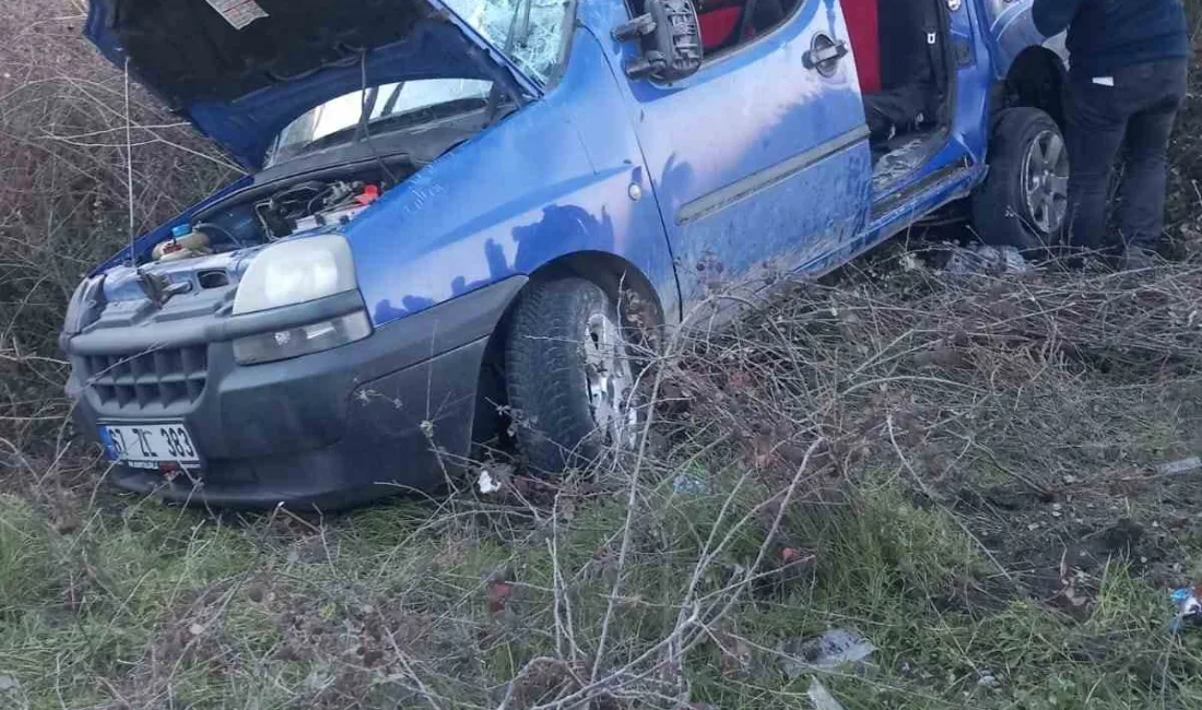 Zonguldak’ın Çaycuma ilçesinde meydana gelen trafik kazasında direksiyon hakimiyetini kaybeden